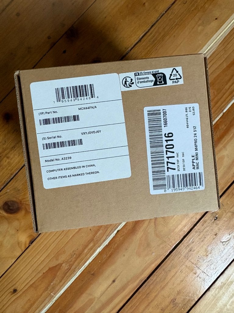 Apple Mac Mini(2024) M4 PRO 24GB/512GB, Computers en Software, Apple Desktops, Ophalen, 32 GB, SSD, Nieuw