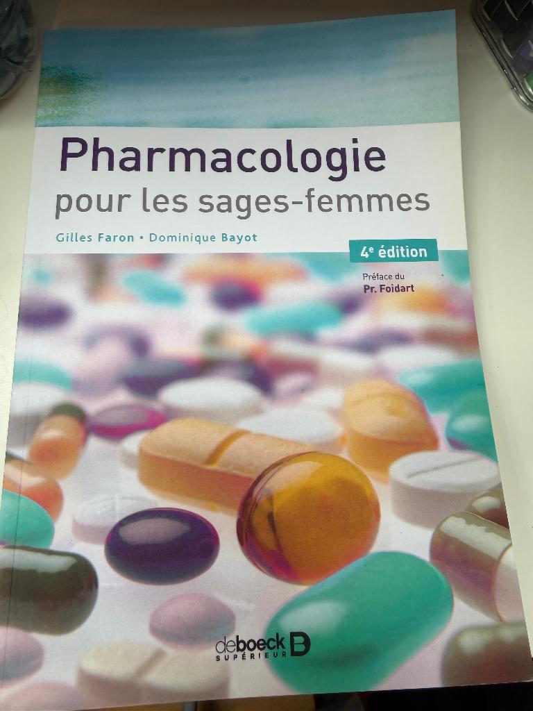 Pharmacologie pour les sages femmes, Enlèvement, Comme neuf, Enseignement supérieur, De Boeck