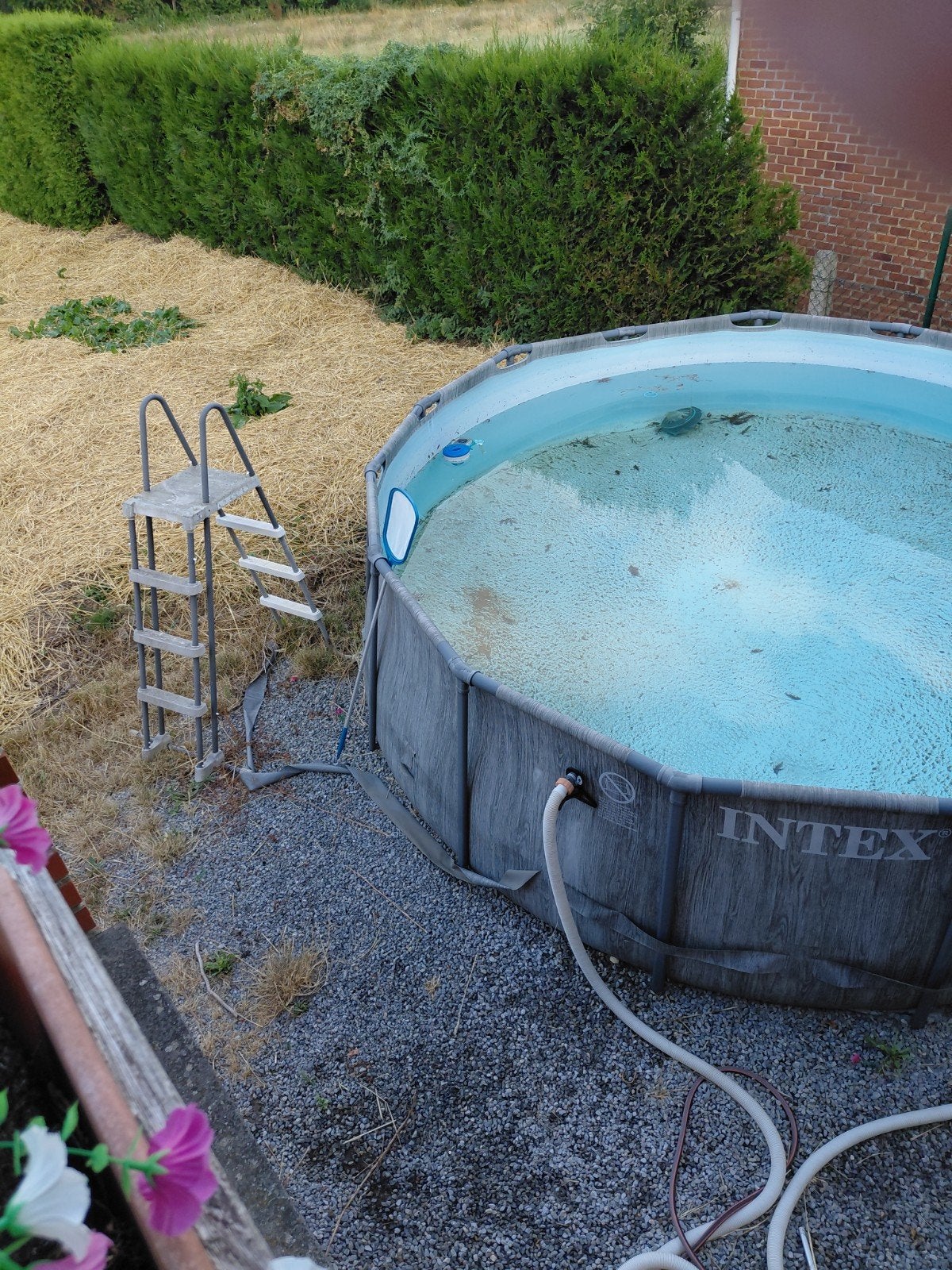 piscine Intex hors sol tubulaire, Enlèvement