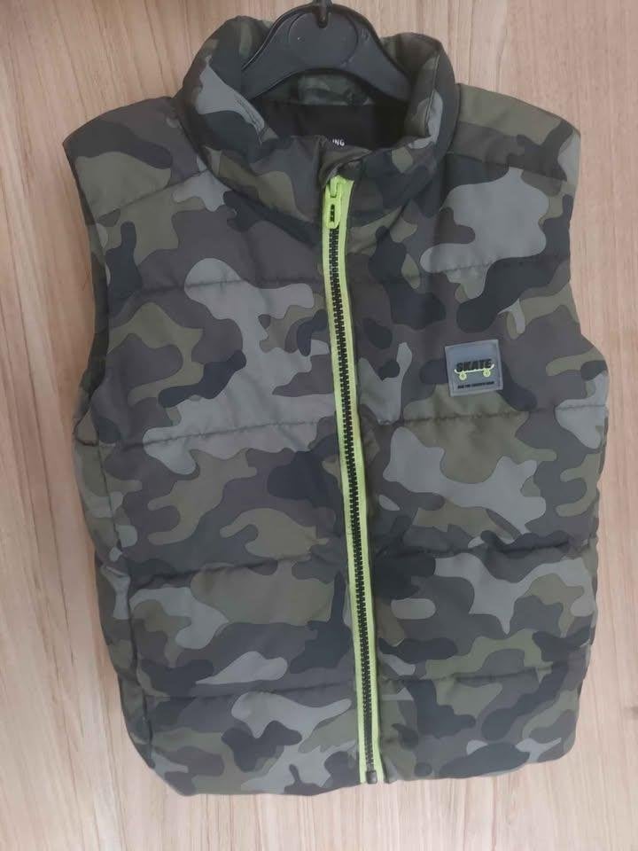 Kinder bodywarmer leger, Ophalen, Gebruikt, Maat 116