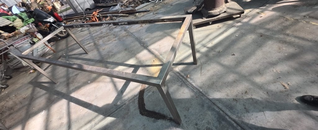 Ijzeren tafelframe, Ophalen, Tafelpoot, Minder dan 50 cm, Gebruikt