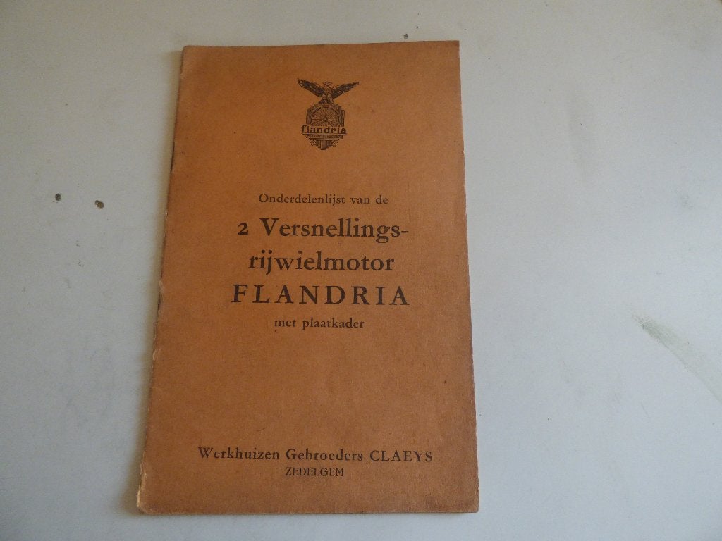 LISTE DES PIÈCES FLANDRIA À 2 VITESSES AVEC MOTEUR CLAEYS, Vélos & Vélomoteurs, Enlèvement ou Envoi, Utilisé