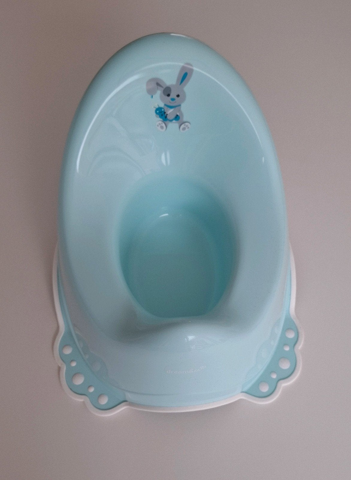 Dreambee potje kleur turquoise met figuur konijntje op, Kinderen en Baby's, Badjes en Verzorging, Ophalen, Zo goed als nieuw, Overige typen