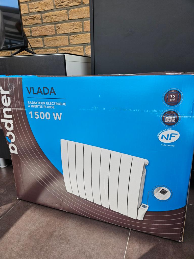 Radiateur électrique a inertie fluide 1500w, Doe-het-zelf en Bouw, Verwarming en Radiatoren, Radiator