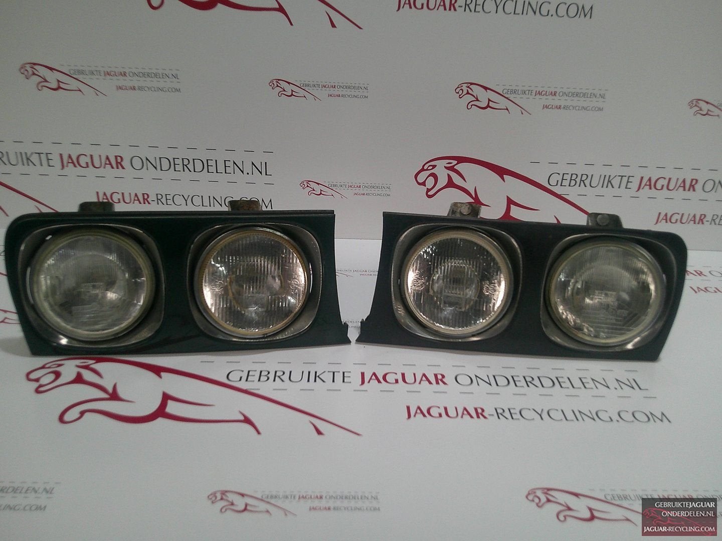 Koplamp set rond Jaguar XJ40, -, Origine de la pièce connue, Utilisé, Jaguar