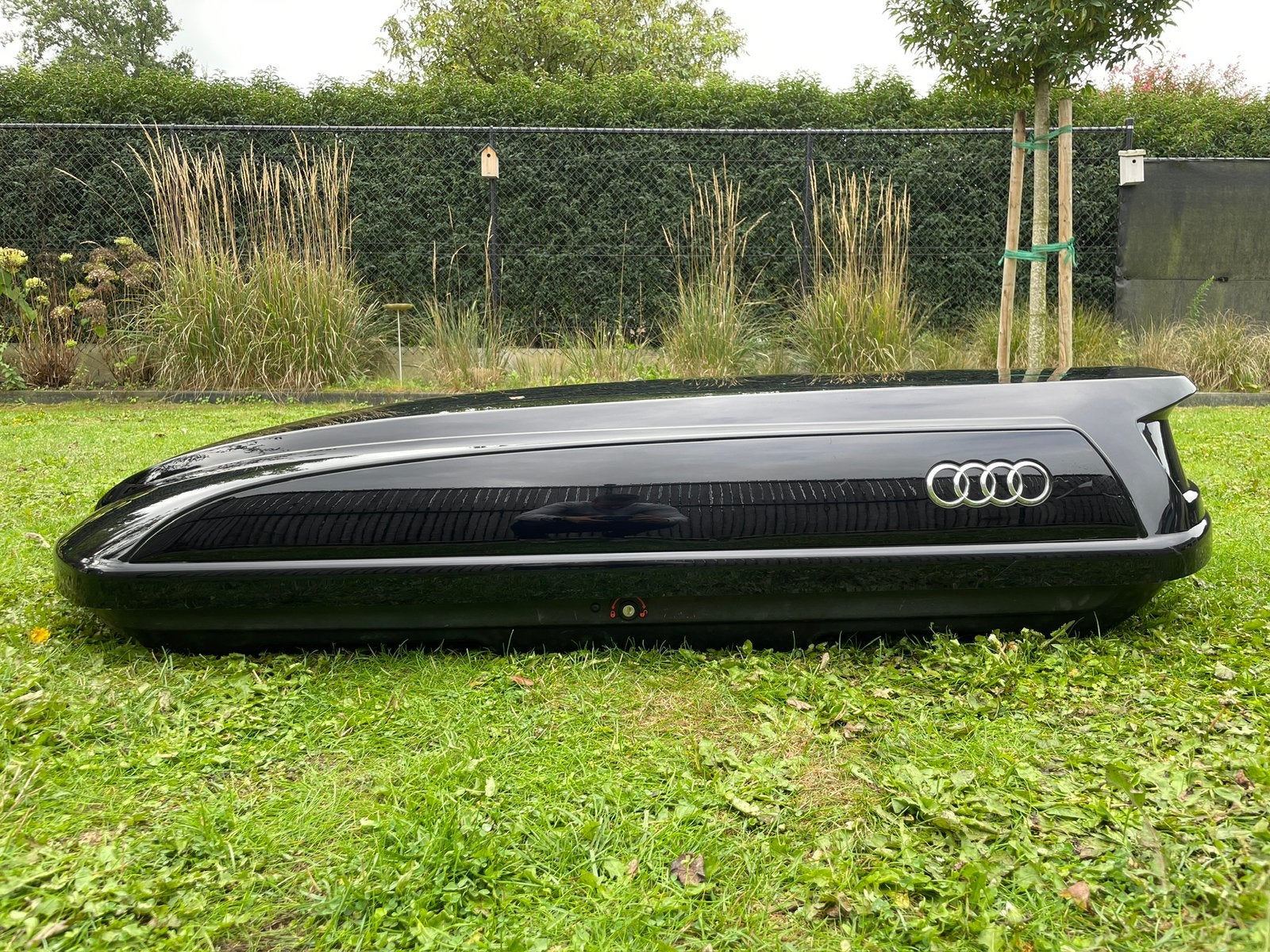 Audi Dakkoffer Zwart + Thule dakdragers, Auto diversen, Ophalen, Gebruikt