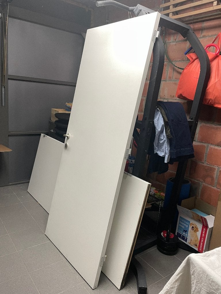 2 portes acoustiques avec joint automatique intégré, Bricolage & Construction, 75 à 150 cm, Enlèvement, Utilisé, Autres types