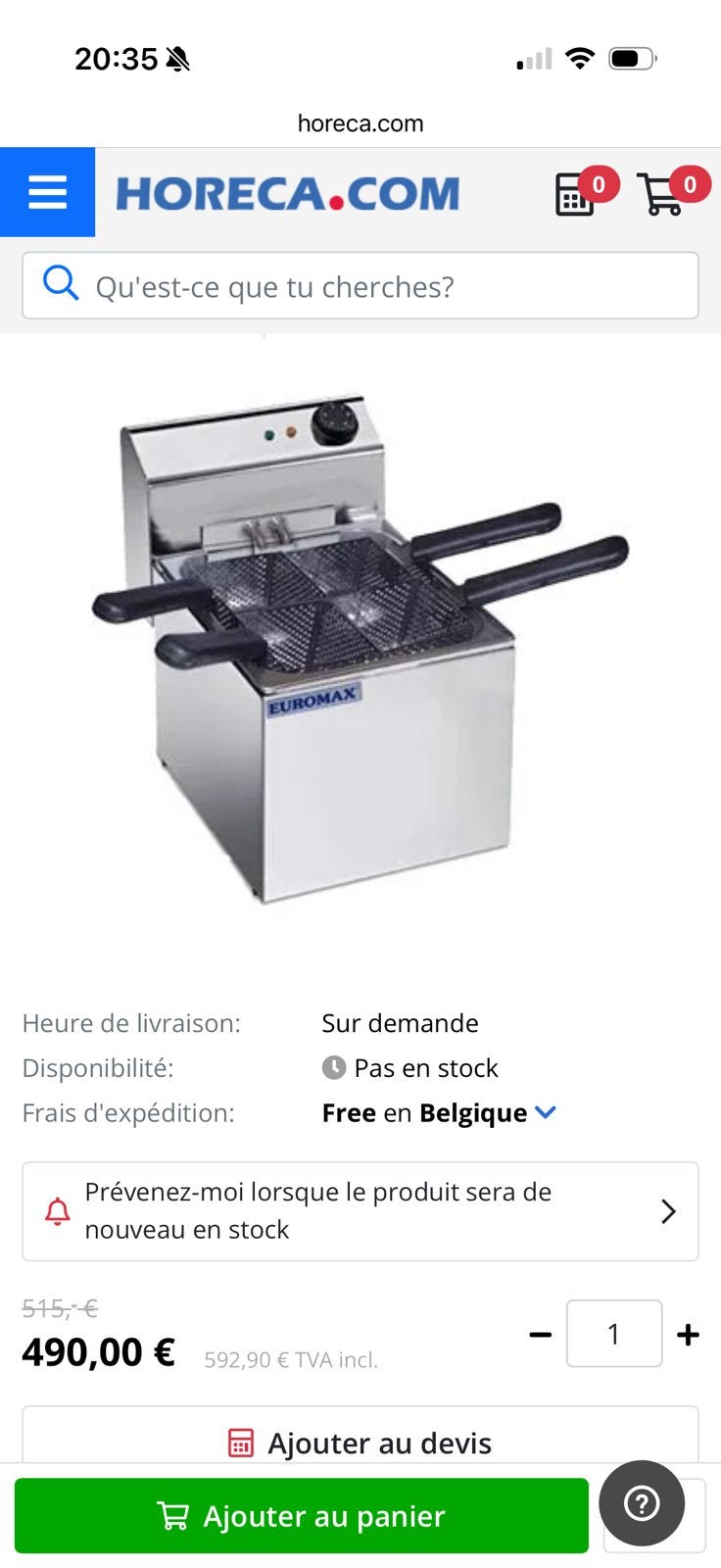 Deegkoker, Ophalen
