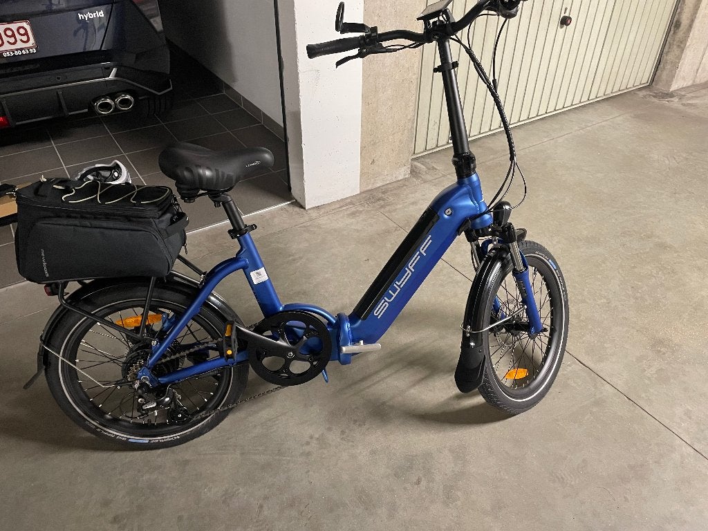 E-bike vouwfiets blauw, Fietsen en Brommers, 14 tot 16 inch, Versnellingen, Nieuw, Totaal opvouwbaar