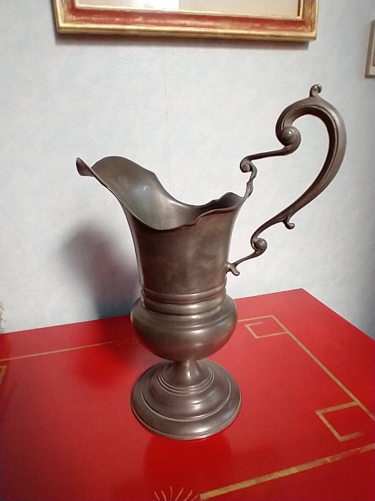 Aiguière de Style Louis XVI en étain + poinçons, Enlèvement