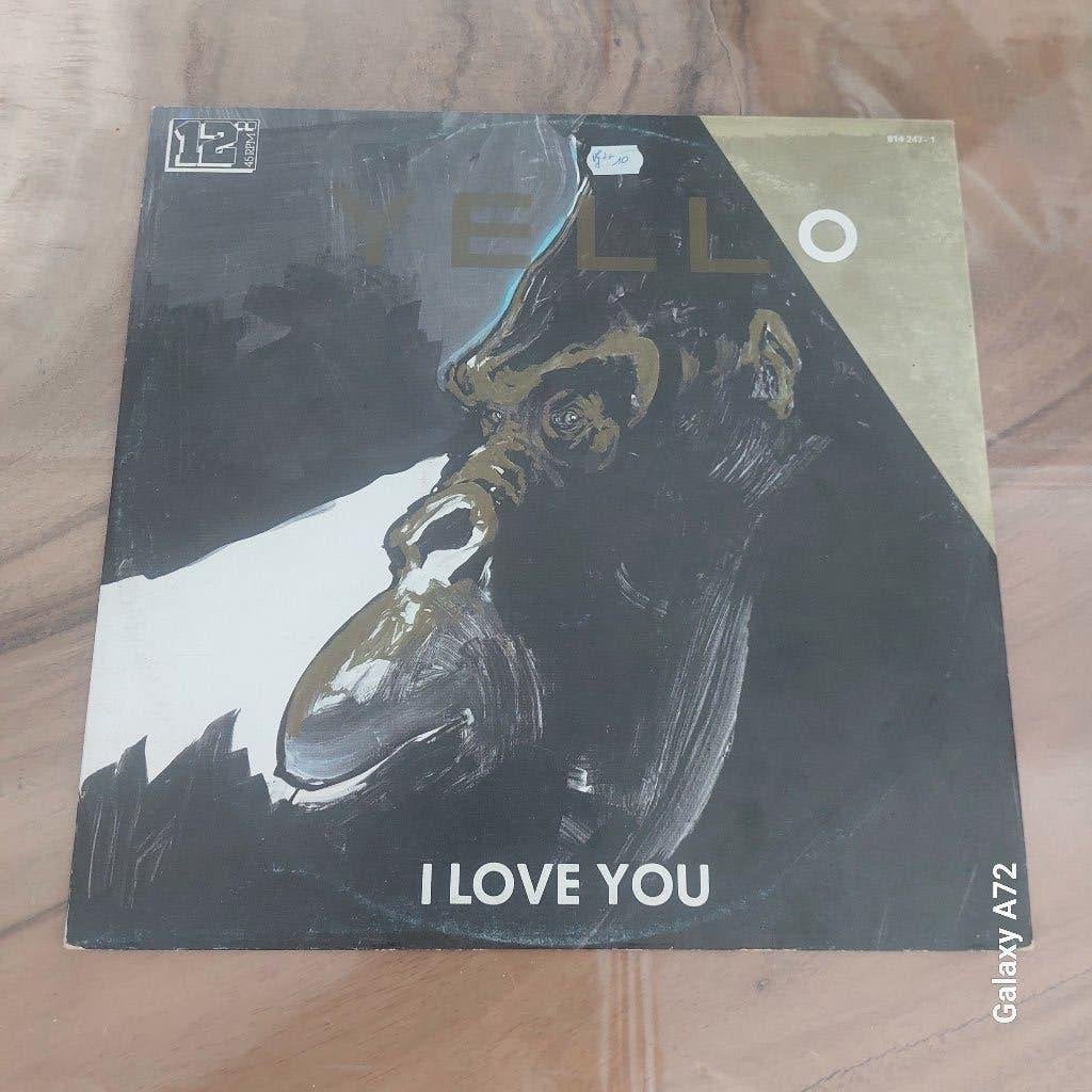 yello i love you 12 inch maxi, Cd's en Dvd's, Gebruikt, Maxi-single, 1980 - 1989, Ophalen of Verzenden