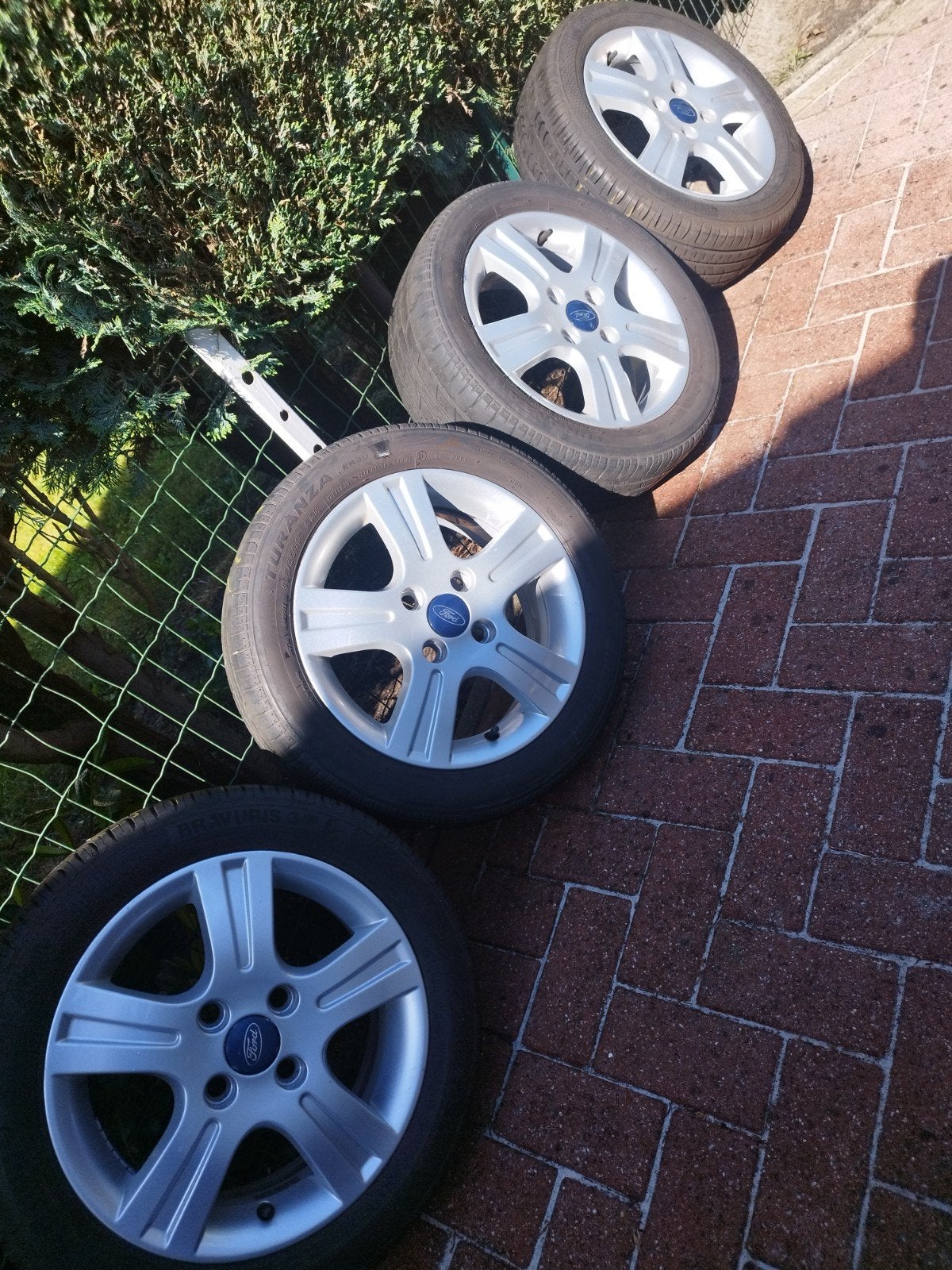 Pneus d'été 195/50/R15, jantes Ford Fiesta d'origine, 15 pouces, Véhicule de tourisme, Pneus été, Pneu(s)