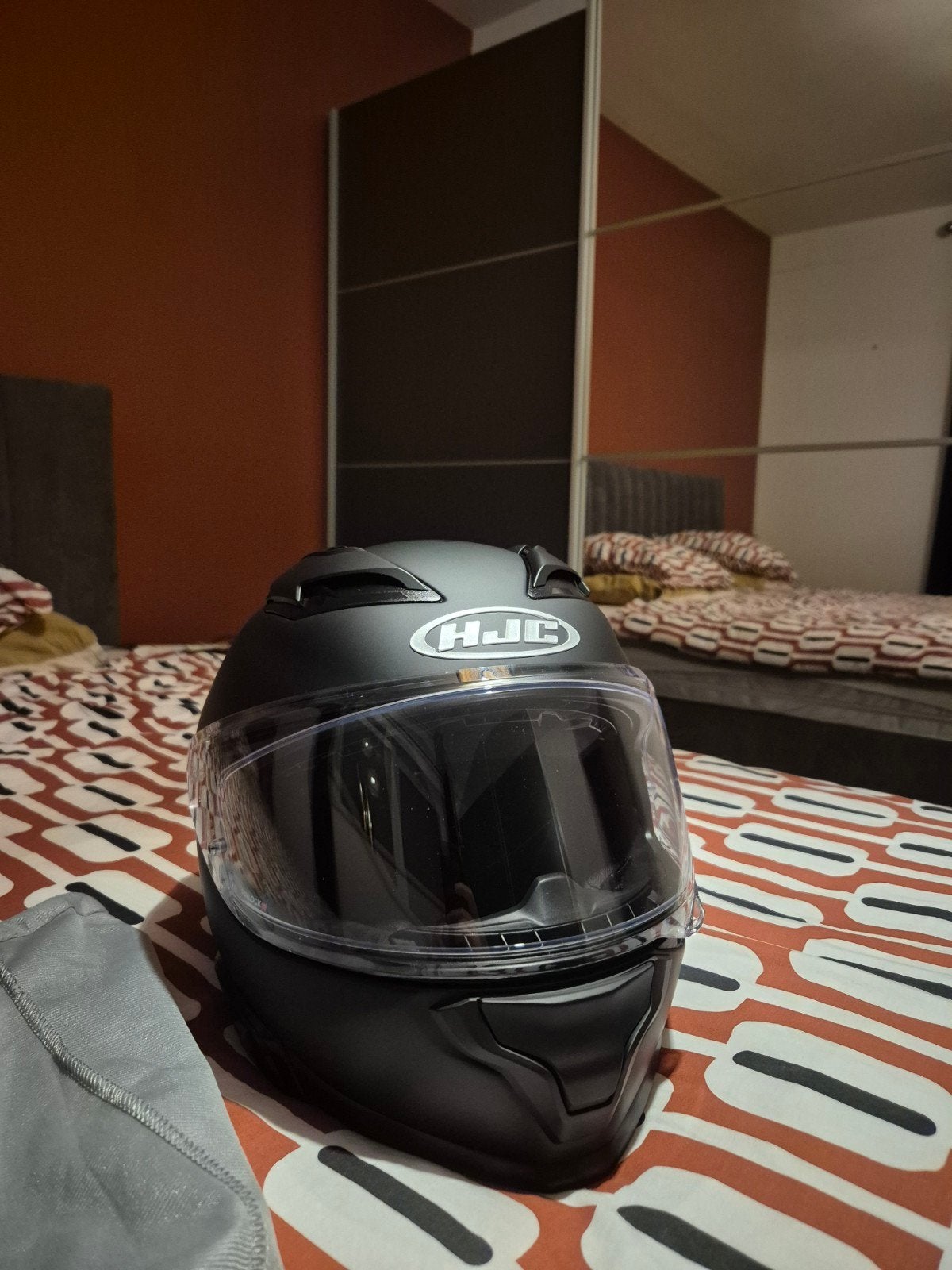 Casque moto HJC F71 noir mate taille L, Motos, Enlèvement ou Envoi, L, HJC