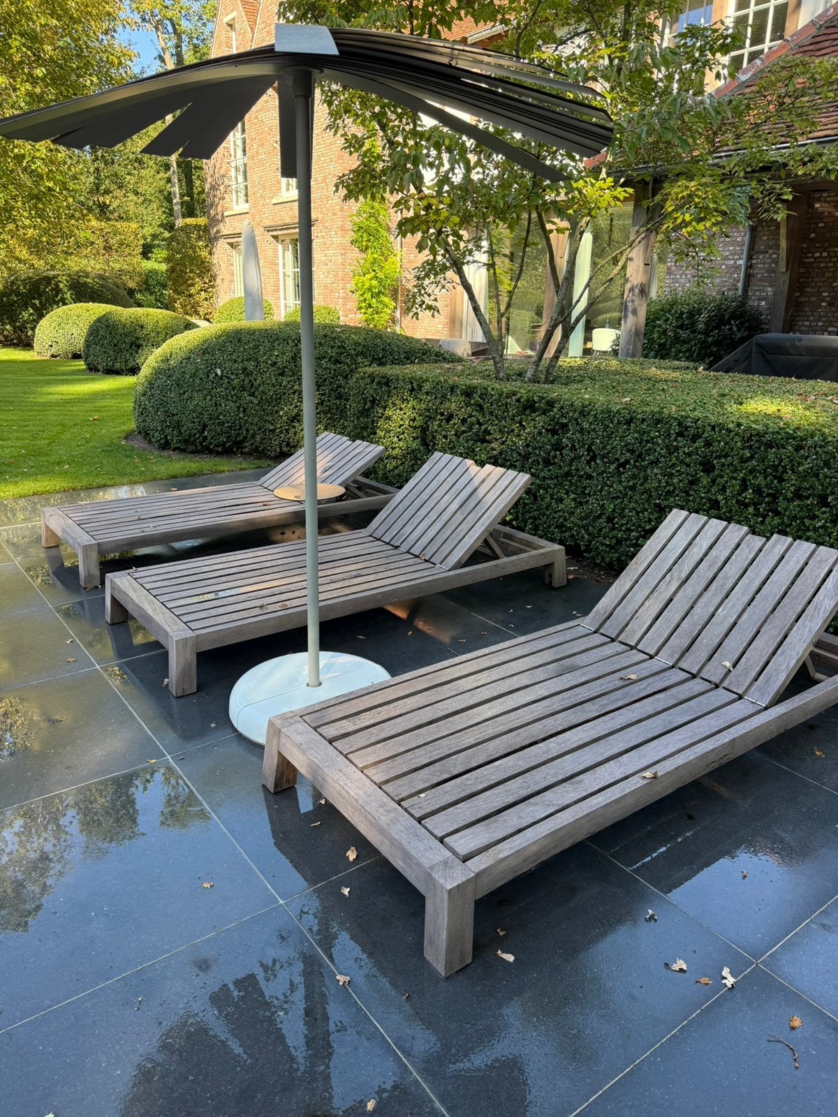 Chaise longue GIJS de Piet Boon, Enlèvement, Utilisé, Bois de teck