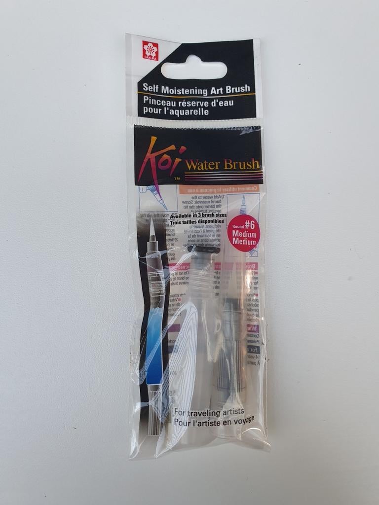 Koi watercolor set & brush, Ophalen