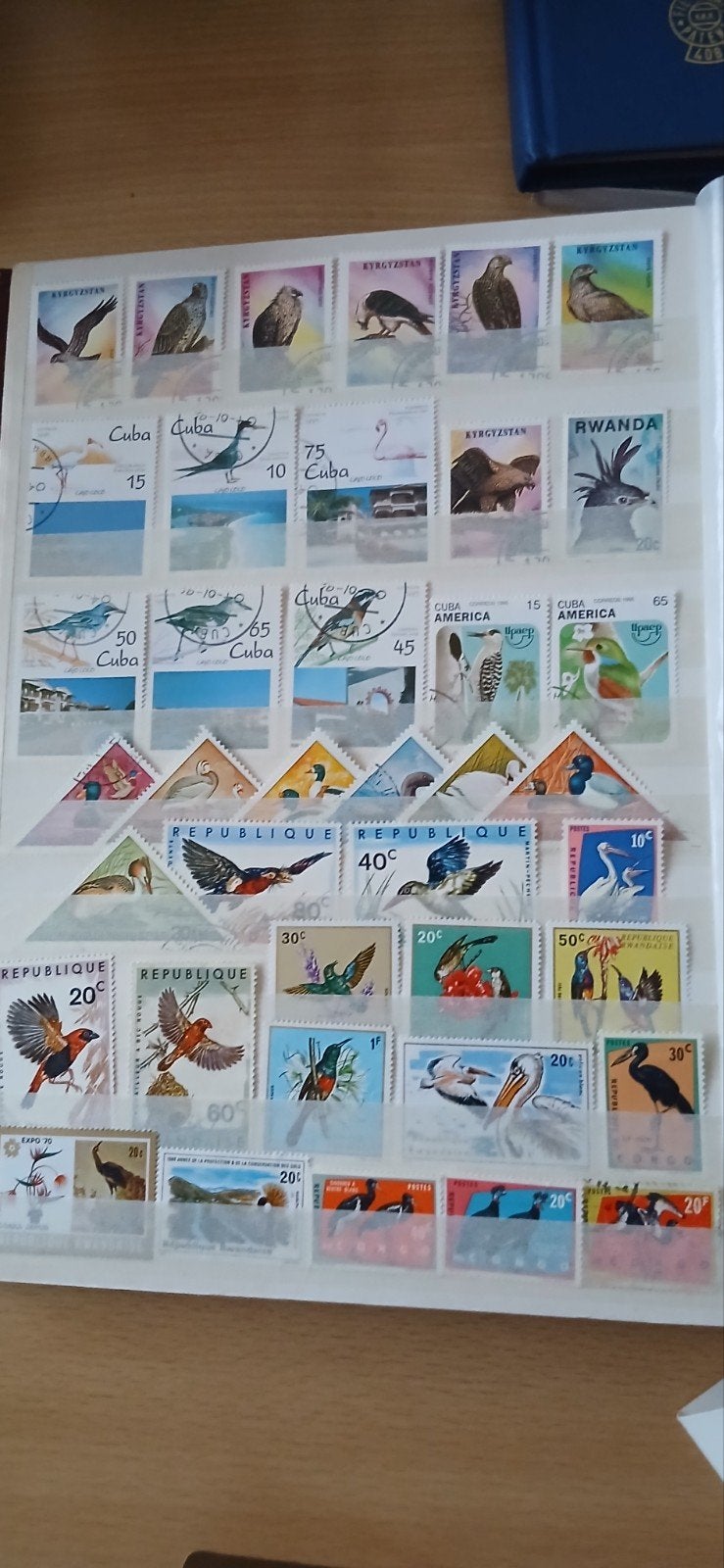 timbres timbrés sur le thème des oiseaux, Enlèvement ou Envoi
