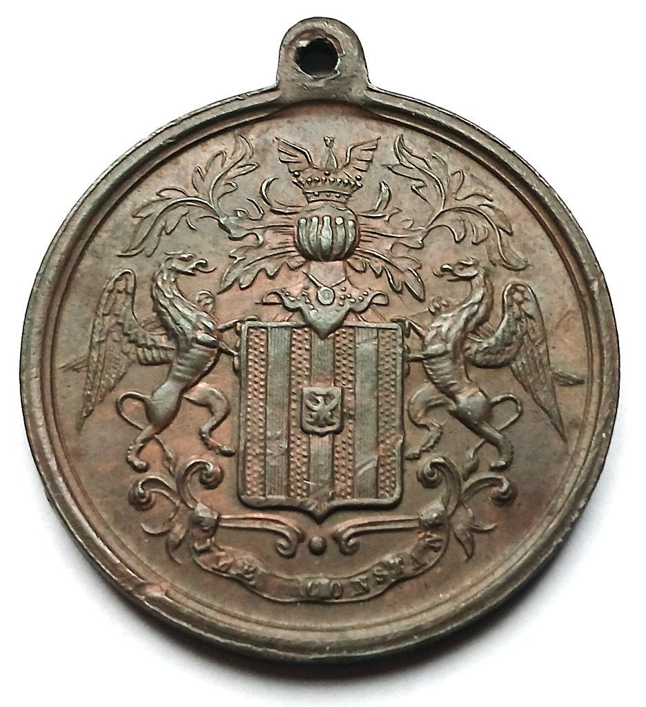medaille 1883 25e verjaardag burgemeester verhaghen mechelen, Postzegels en Munten, Penningen en Medailles, Ophalen of Verzenden