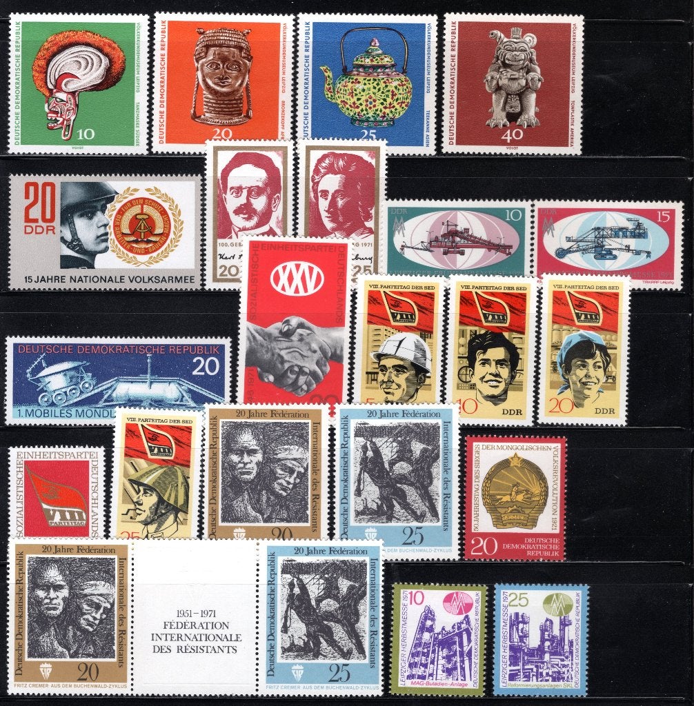 DDR Lot 1971 MNH, Verzenden, DDR, Postfris