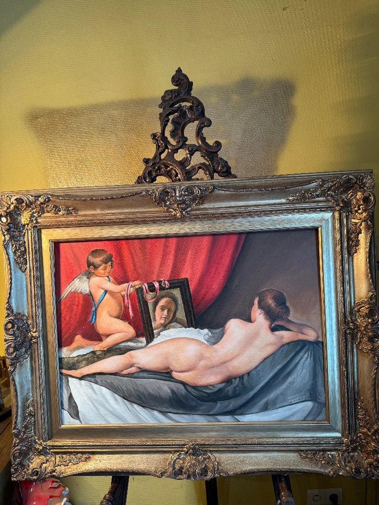 Schilderij, Antiek en Kunst, Kunst | Schilderijen | Klassiek, Ophalen