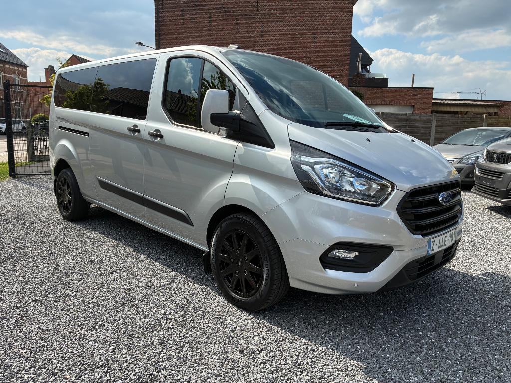 Ford transit Custom DUBB CAB 6ZIT AUTOMAAT 2023 26438exBTW!, Achat, Euro 6, Entreprise, Automatique