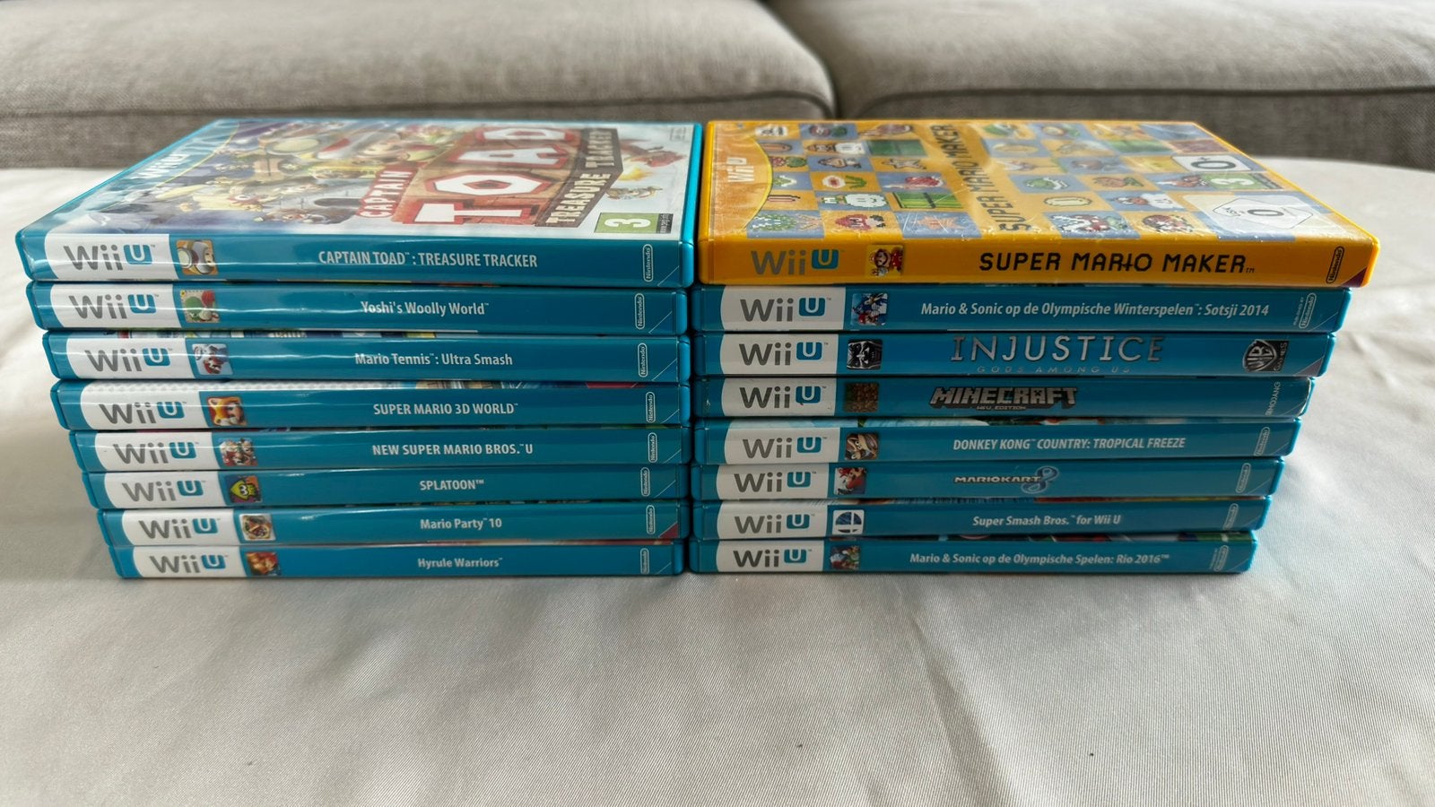 18 Wii U Games - Complete Set (Mario, Zelda, Donkey Kong), Ophalen, Zo goed als nieuw