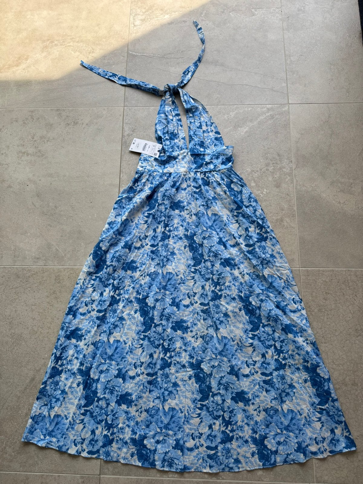 Zomerkleedje Zara maat 36, Blauw, Nieuw, Ophalen of Verzenden, Maat 36 (S)