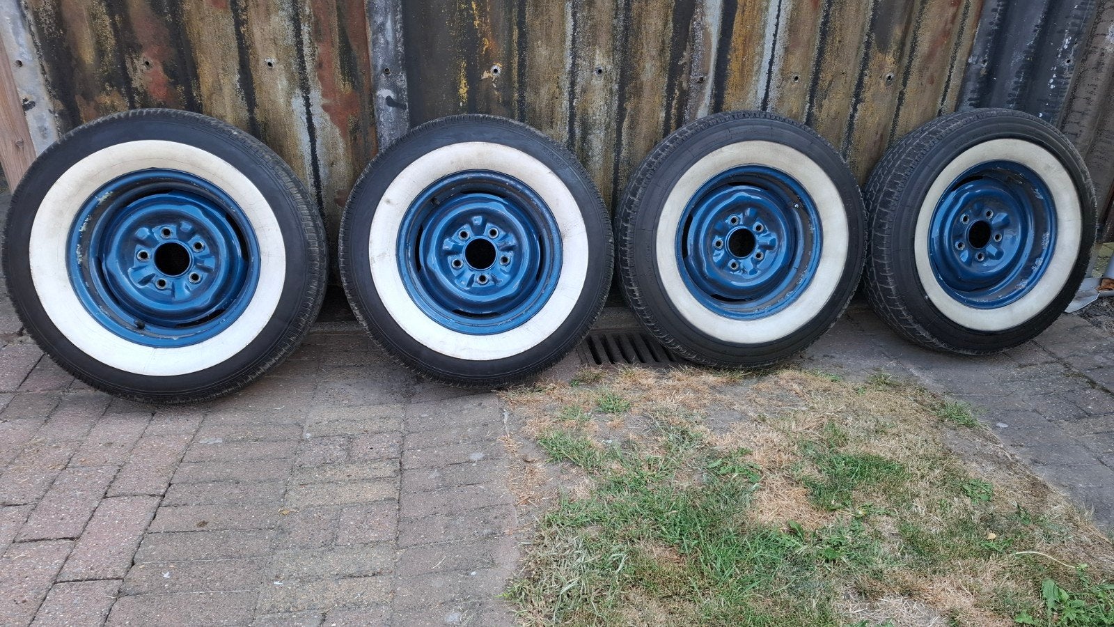 5x120.65 velgen 14inch  met white wall banden, Ophalen of Verzenden