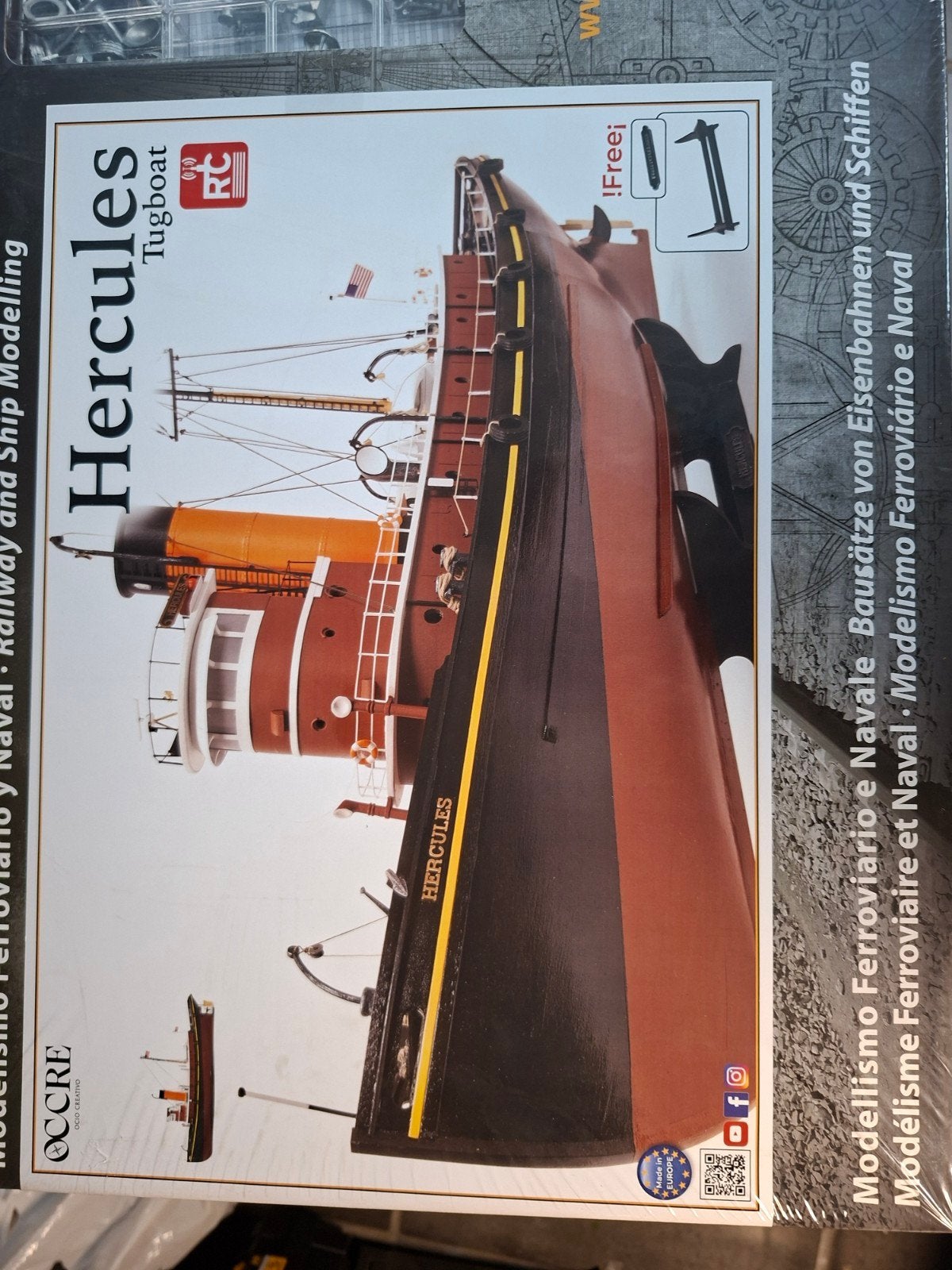 Occre Hercules Tug boat, Hobby en Vrije tijd, Ophalen, Nieuw, 1:50 tot 1:200, Overige merken