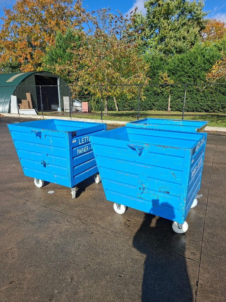 kiepbak bauer metalen afval container, Doe-het-zelf en Bouw, Ophalen