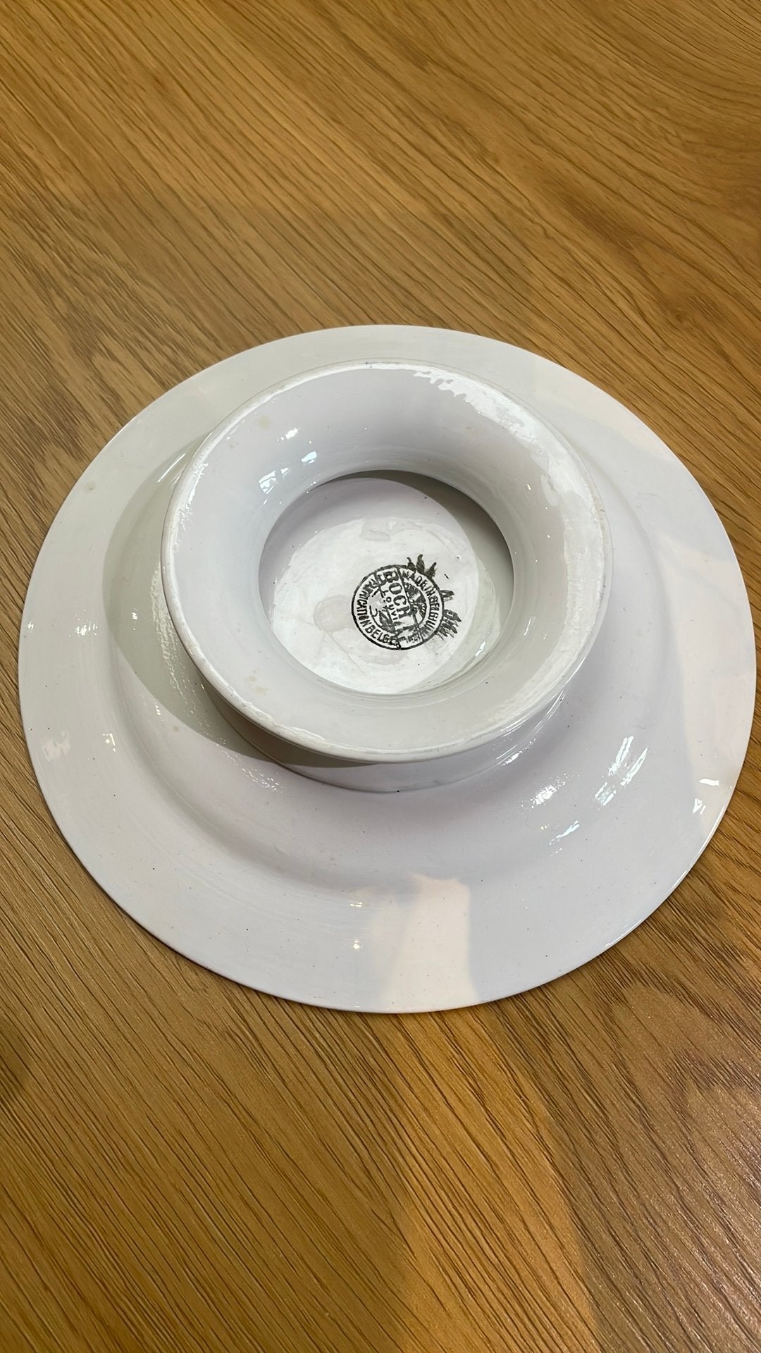 Vintage Boch Copenhagen dessertschaal op voet – Boch, Ophalen