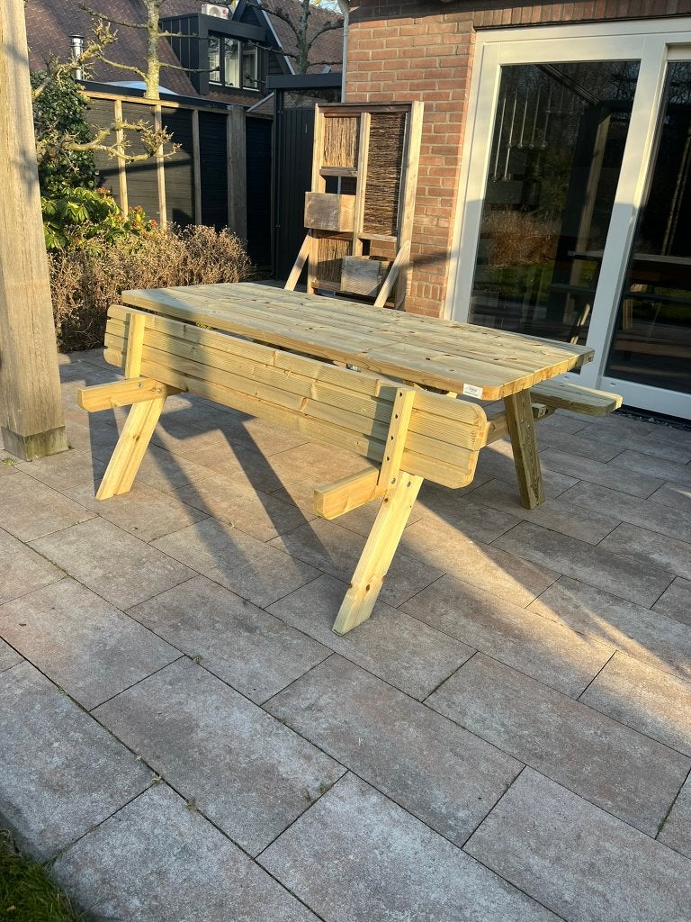 sterke geïmpregneerde picknicktafels, Nieuw, Ophalen of Verzenden, Inklapbaar, Rechthoekig