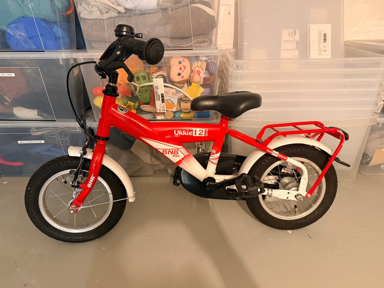 Fiets Ukkie 12, Fietsen en Brommers, Fietsen | Kinderfietsjes, Ophalen, Zo goed als nieuw, Terugtraprem, Minder dan 16 inch