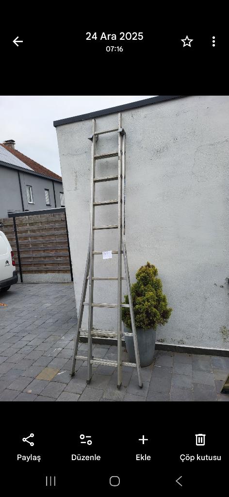 Alu ladder 2x9, Ophalen