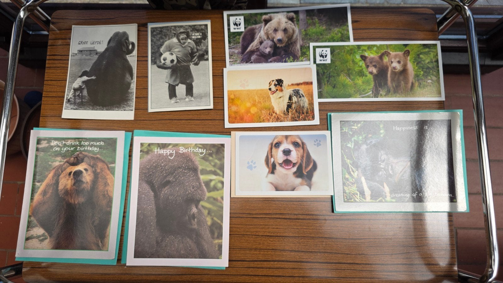 Wenskaarten met dieren, Verzamelen, Ophalen of Verzenden