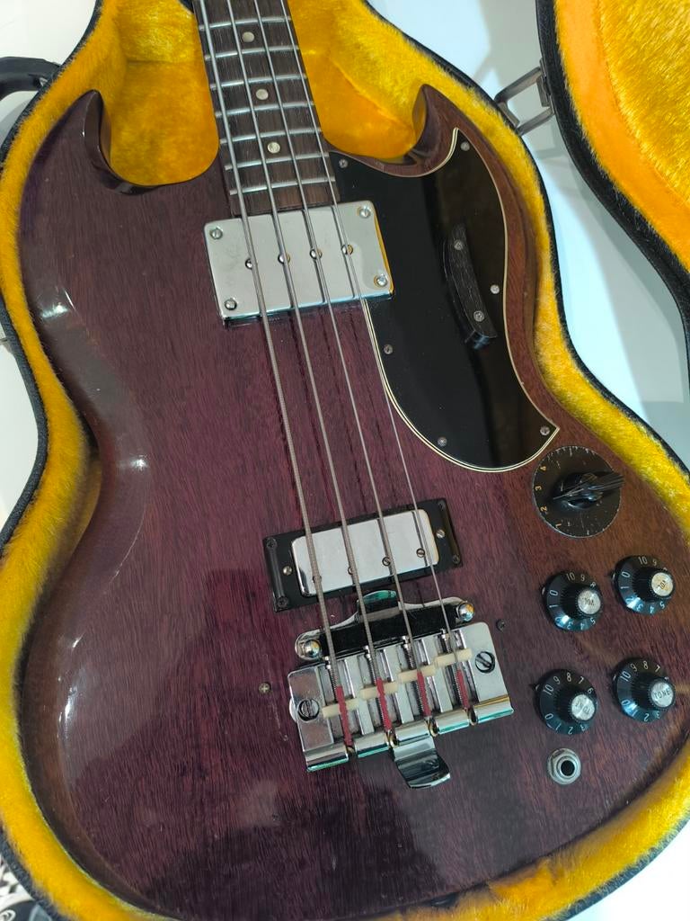 Guitare bass GIBSON EBO couleur cherry red année 1969, Enlèvement, Gibson