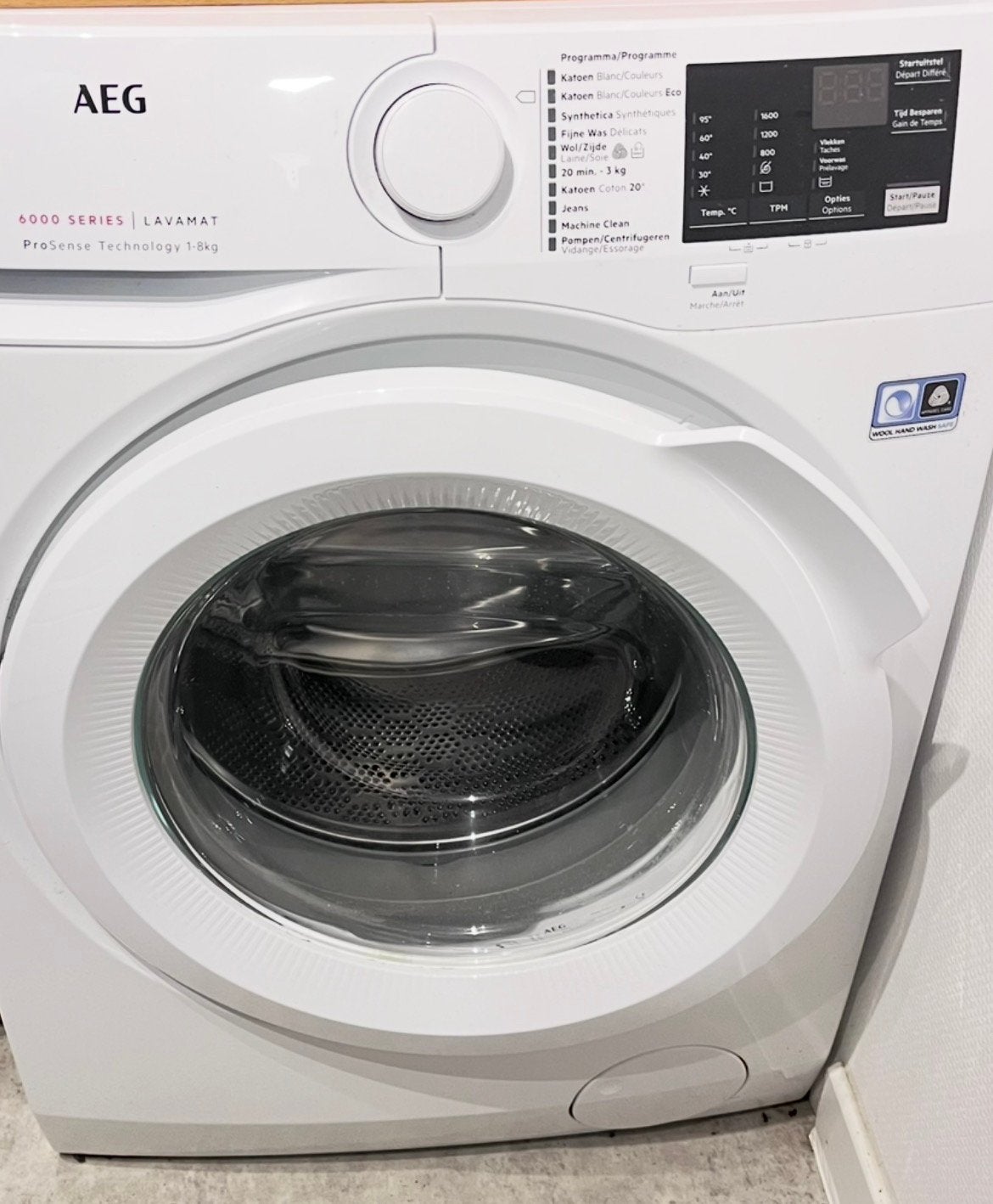 AEG  wasmachine 6000 serie 8 kilo, Ophalen, Zo goed als nieuw