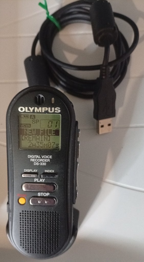 Olympus DS 330 DSS digitale stemrecorder, Audio, Tv en Foto, Bandrecorder, Ophalen of Verzenden, Bandrecorder