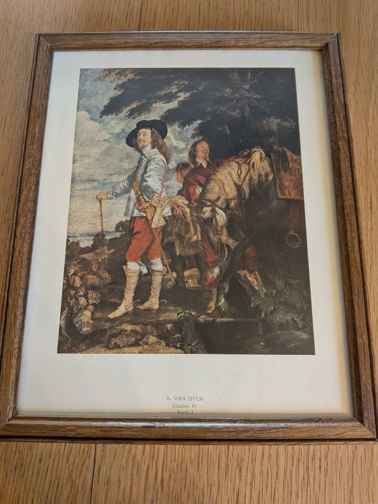 Reproduction encadrée. Charles Ier à la chasse, Antiquités & Art, Enlèvement