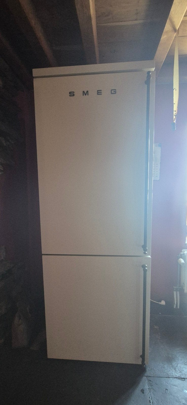 Smeg retro koelkast diepvriezer creme kleur, Elektronische apparatuur, Koelkasten en IJskasten, Ophalen