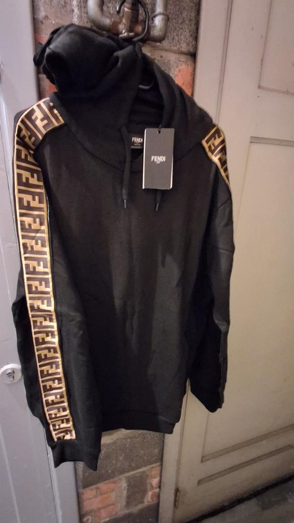 Fendi hoodie voor heren, Ophalen, Maat 52/54 (L), Zwart, Nieuw