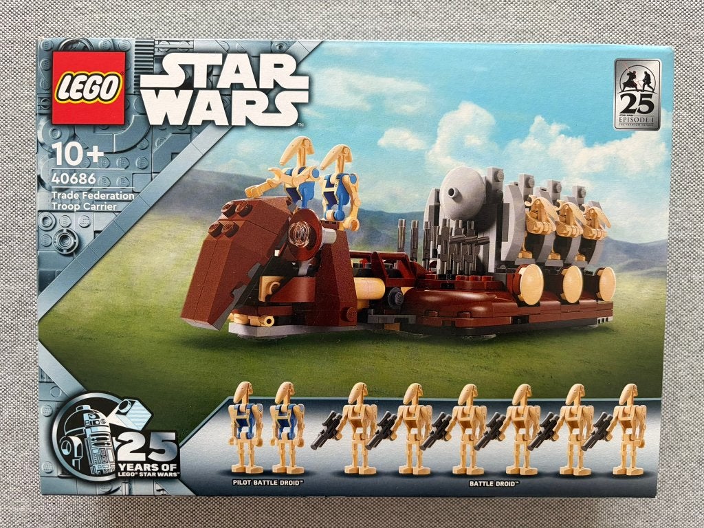LEGO Star Wars Trade Federation Troop Carrier (40686), Neuf, Star Wars, Instructions incluses, Lego