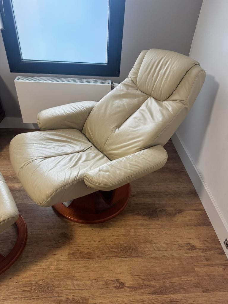 fauteuil inclinable en cuir, Maison & Meubles, Fauteuils, Enlèvement, Comme neuf