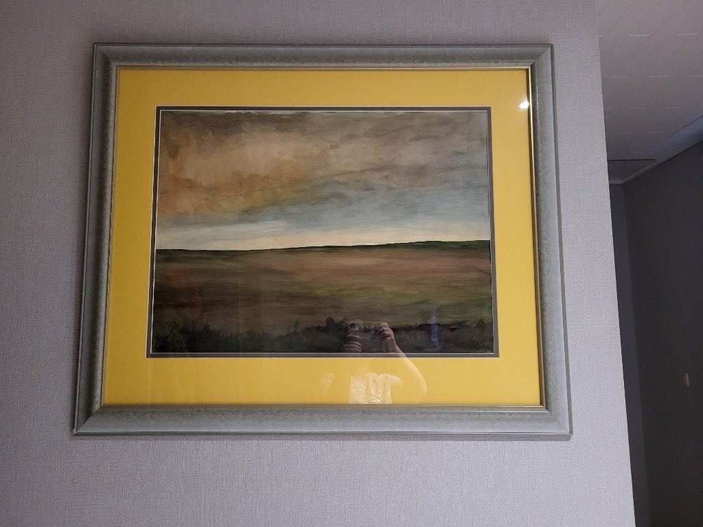 schilderij, Antiek en Kunst, Ophalen, Ingelijst, Landschap, Doek