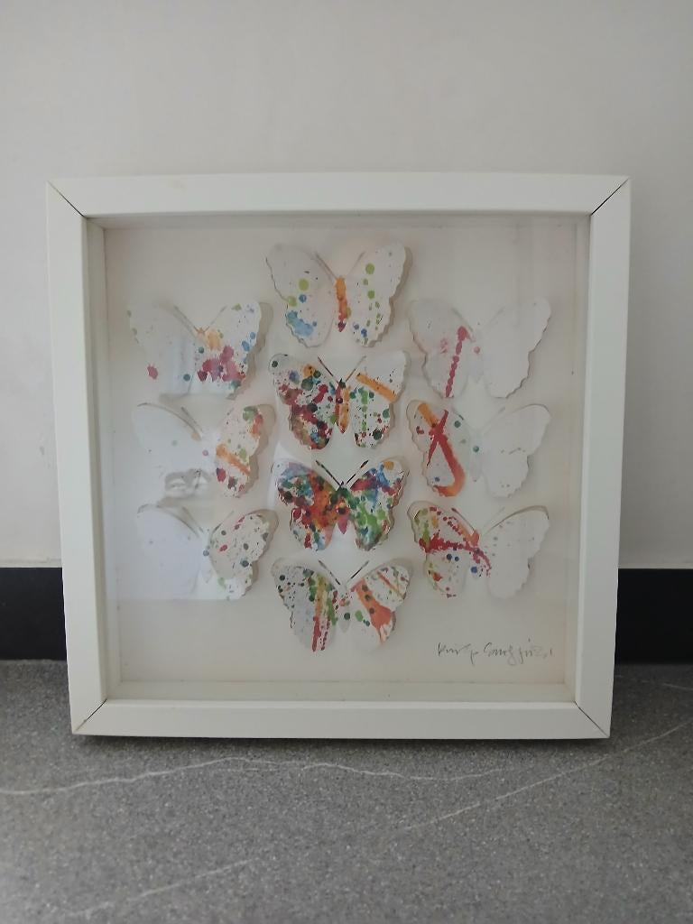 Kunstwerk vlinders, Antiek en Kunst, Ophalen of Verzenden