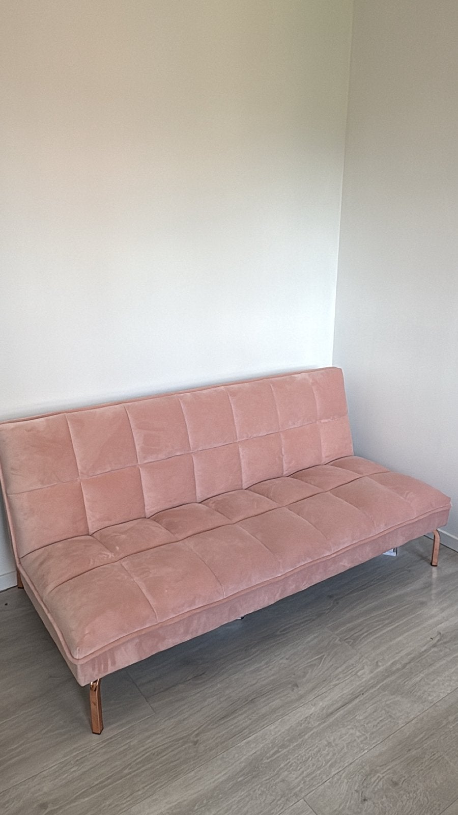 Velvet slaapbank / zetel – als nieuw!, Huis en Inrichting, Ophalen, Stof