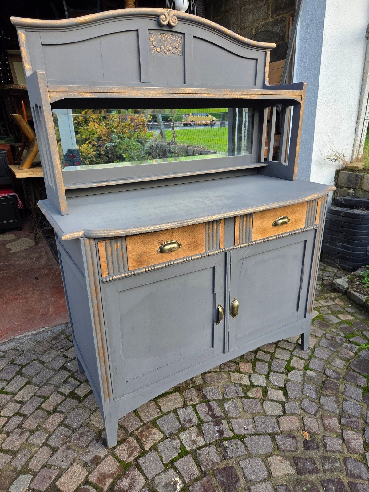 Très joli ancien vaisselier,  buffet.  Art déco, Enlèvement