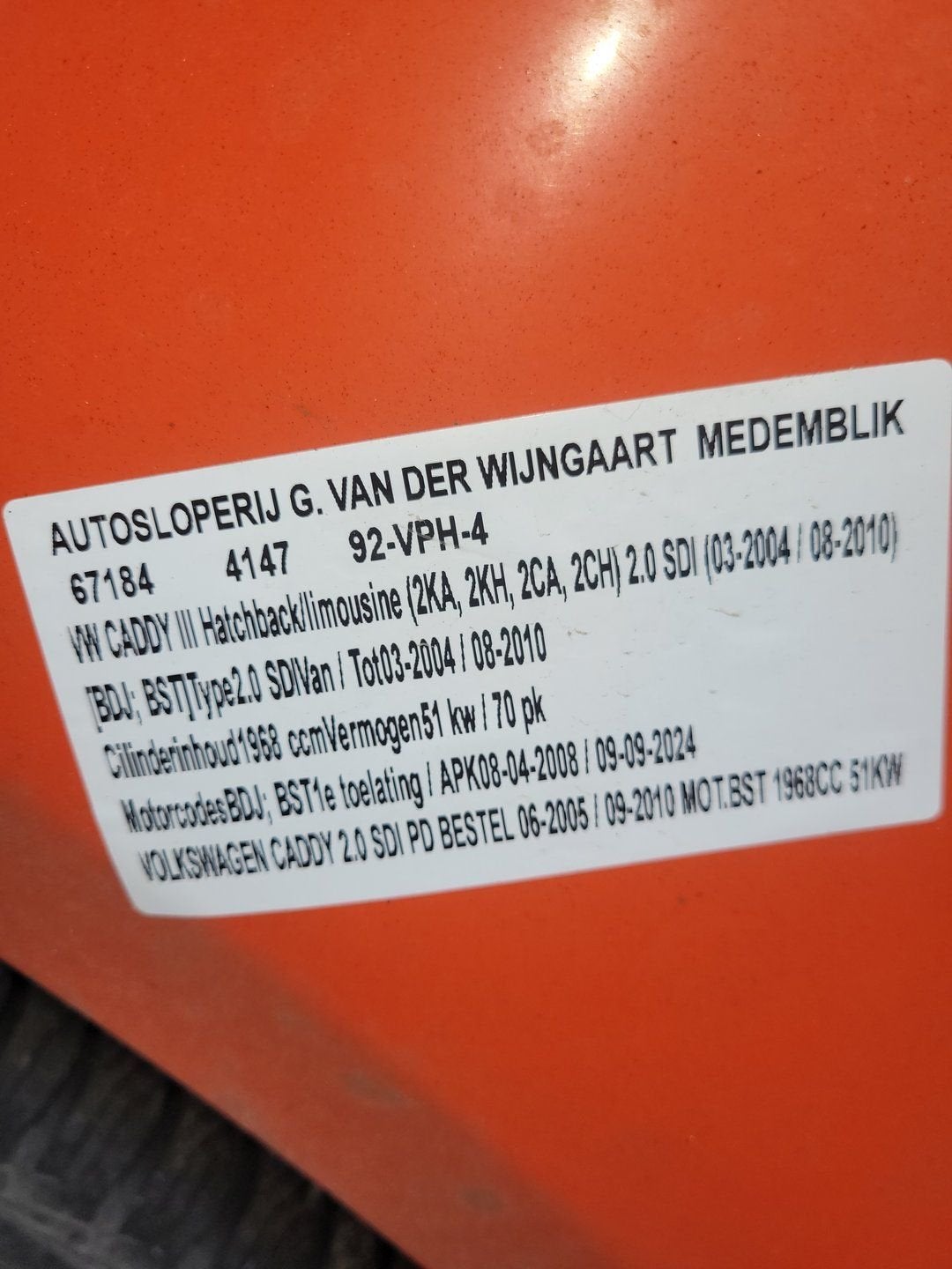 vw caddy  imperiaal sidebars trekhaak tussenwand, Gebruikt, -, -, Ophalen of Verzenden
