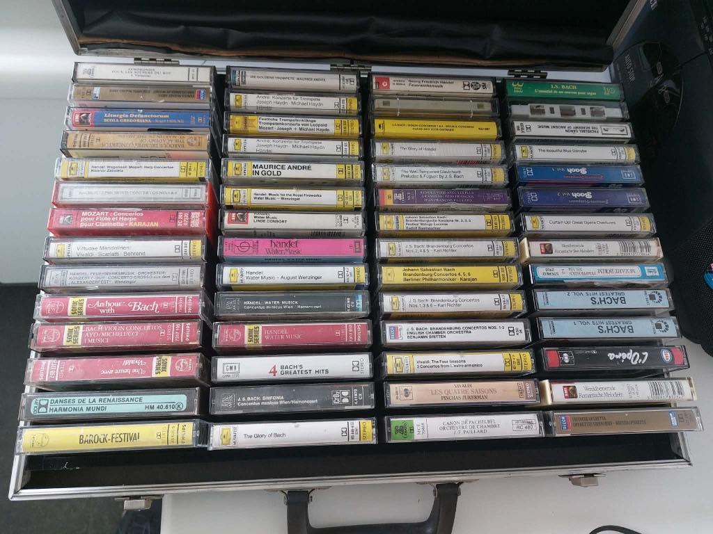 lot muziek cassetten, Cd's en Dvd's, Cassettebandjes, Ophalen, Gebruikt, Klassiek, Origineel