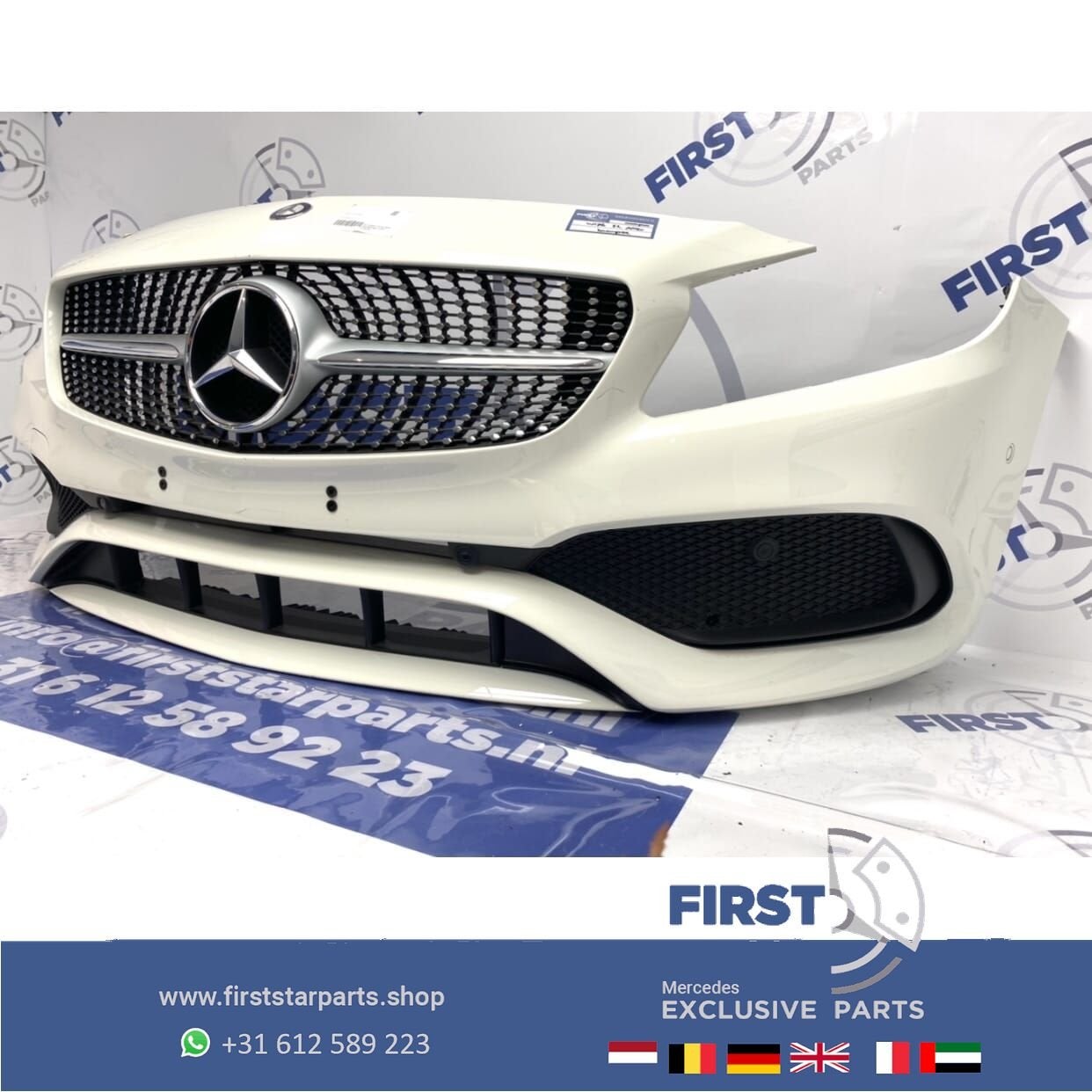 W176 FACELIFT AMG Voorbumper WIT Mercedes A Klasse 2018 comp, Utilisé, -, Avant, -