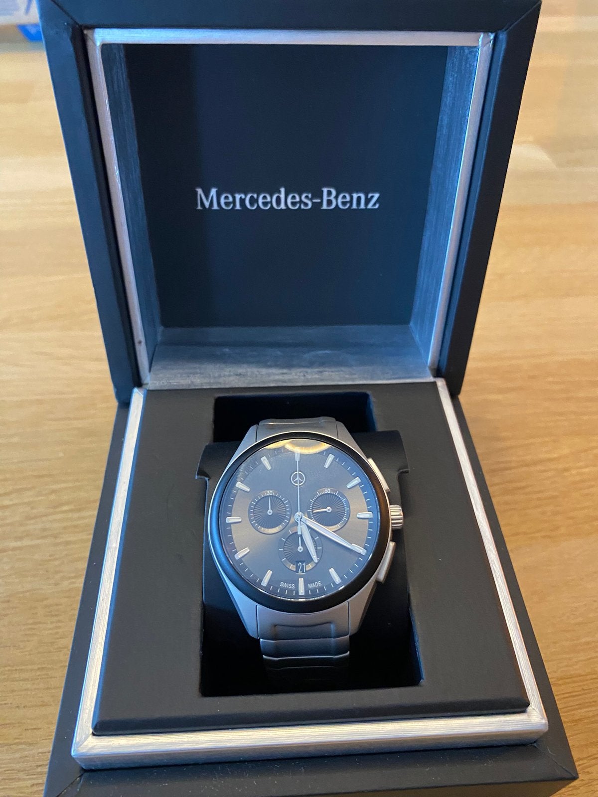 Mercedes-Benz horloge, Montre-bracelet, Enlèvement ou Envoi, Acier, Acier